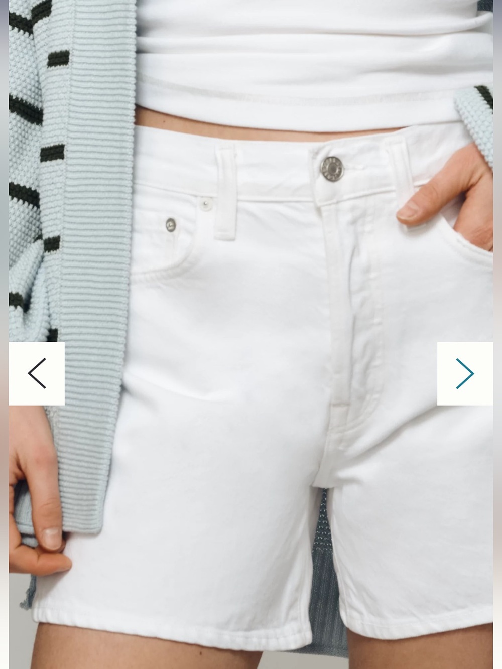 NWT🌷(27) Agolde Parker Denim Long Shorts - Picture 3 of 11